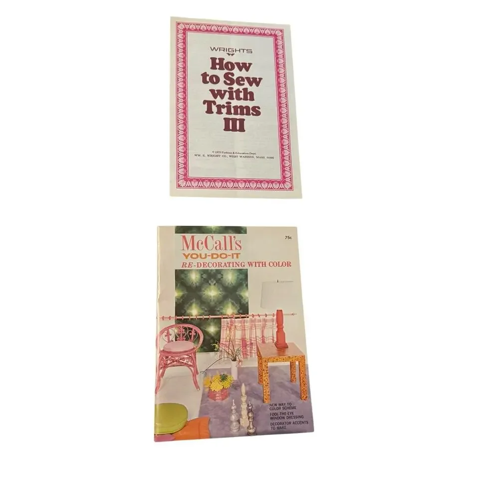 VTG‎ Sewing Booklets Lot (6) Dressmaking Collars Velvet Singer McCall’s Patterns